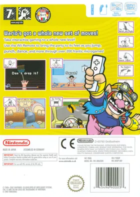 WarioWare - Smooth Moves box cover back